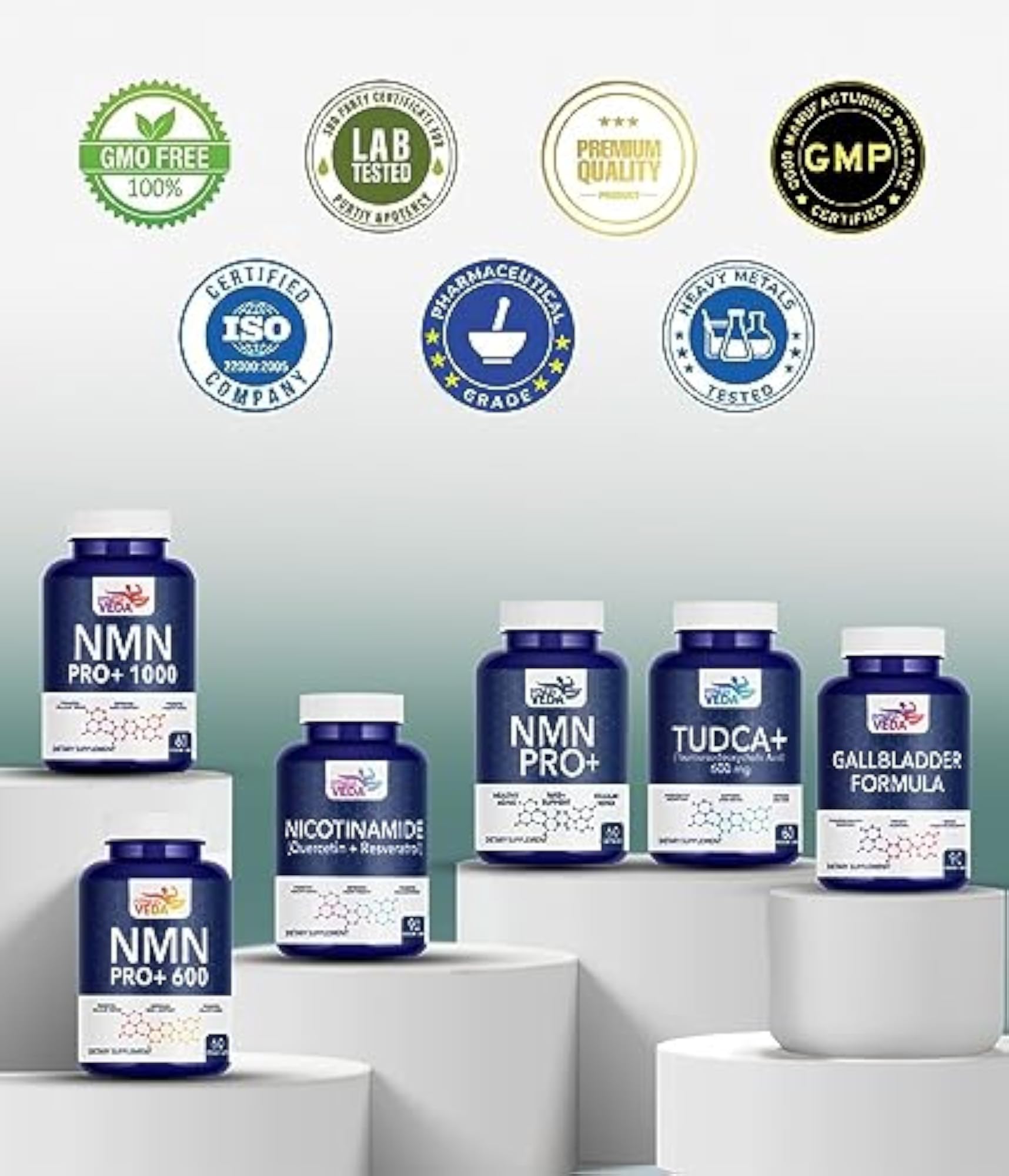 FITNESS VEDA NMN PRO+ 300mg Antioxidant Supplement